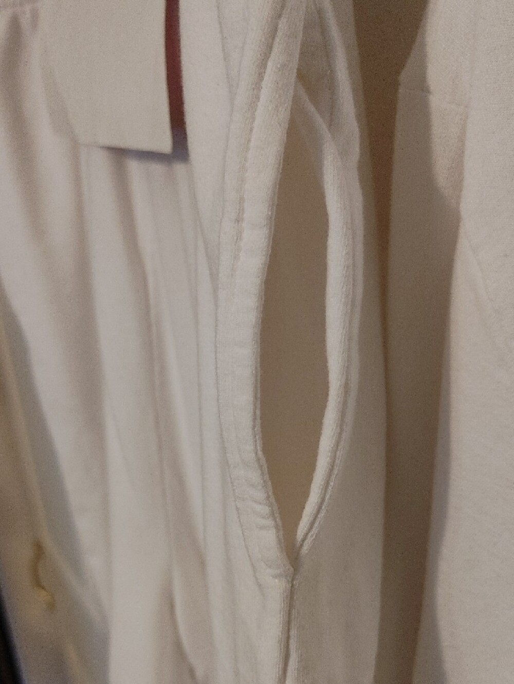 White Embroidered Women's Pajama Set with Blue & Green Accent - Picture 8 of 9